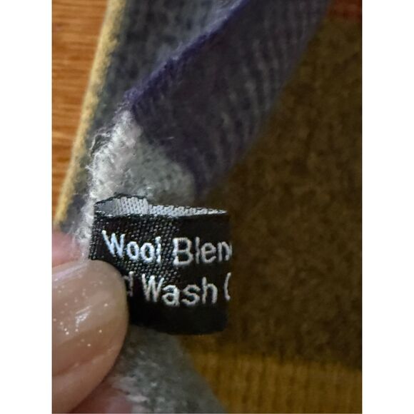 Celtic Tartan Plaid patchwork Scarf Wool Blend  74”X27” - Picture 8 of 8